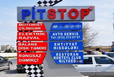 Pitstop avtoservisin ərazisi