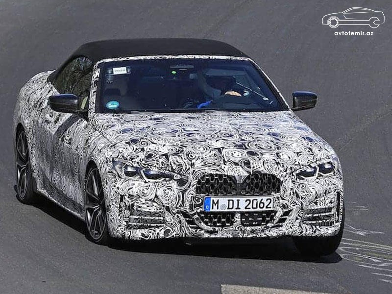 BMW 4 Series Convertible Nürburqrinqdə sınaqdan keçirilir