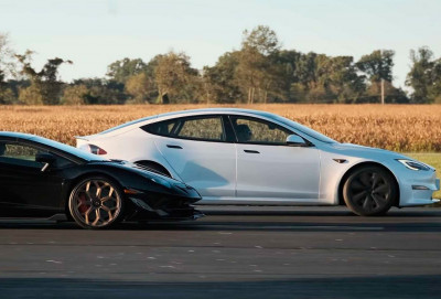 Ən güclü Tesla, Lamborghini ilə yarışdı. VİDEO
